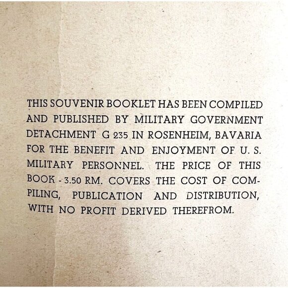 Pictures Of Bavaria 1914 Military WW1 Photograph Booklet For US Troops RARE HBS - Picture 3 of 9